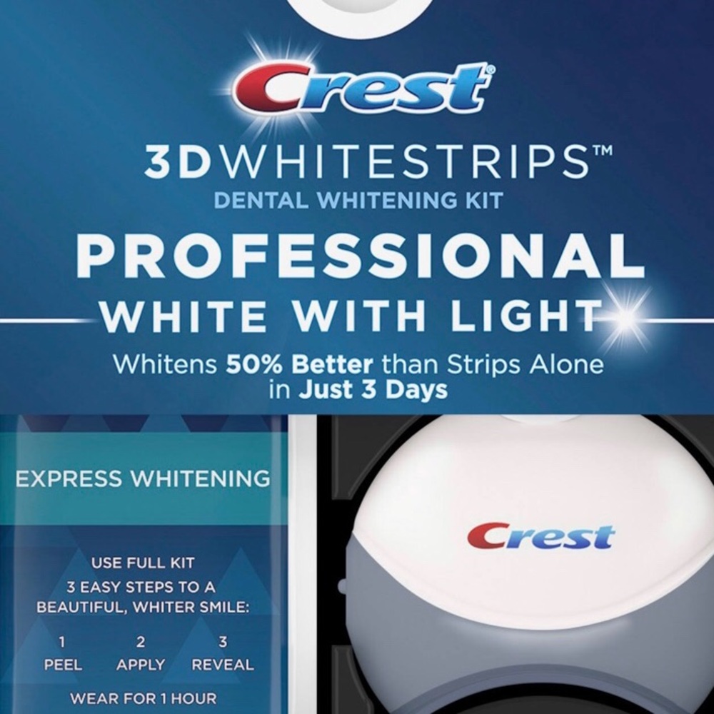 Crest white strips with light